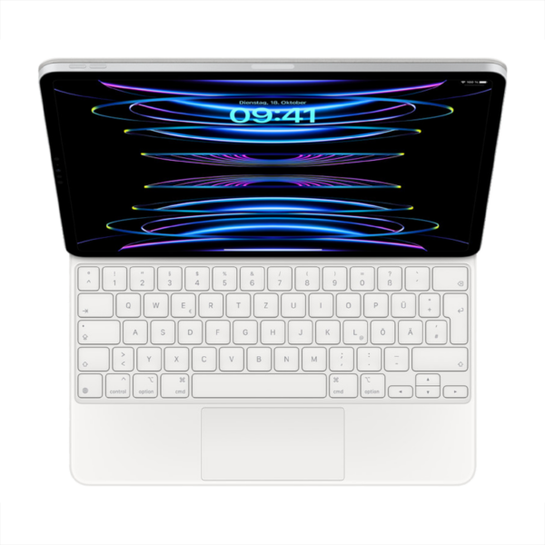 Apple Keyboard 12.9 Oberseite Offen Weiß