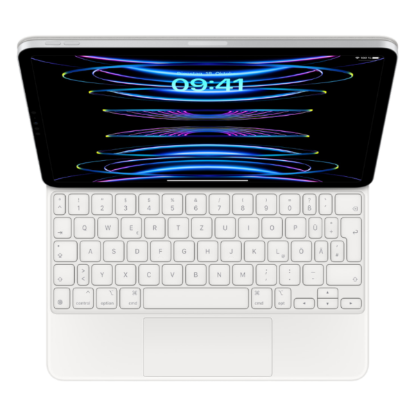 Apple Keyboard 11 Oberseite Offen Weiß