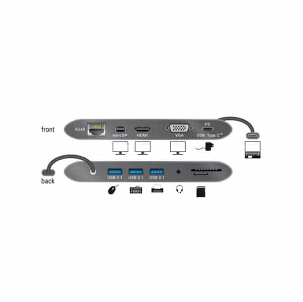 Delock USB Type-C™ 3.1 Dockingstation 4k mieten