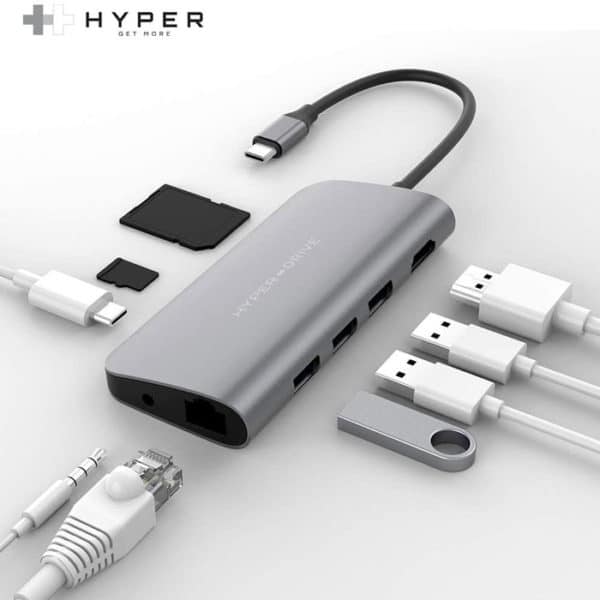 HyperDrive POWER USB-C Hub 9-in-1 mieten