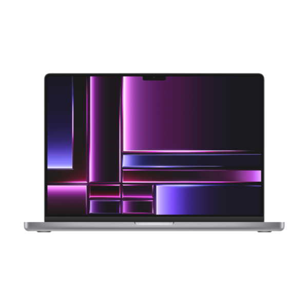 Apple MacBook Pro 16.2 Vorderseite Offen Grau