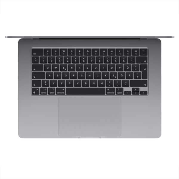 Apple MacBook Air 15.3" Oberseite Offen Grau