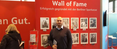 Erfolgreich gegründet: fonlos® an der Wall of Fame der Sparkasse #deGUT2015