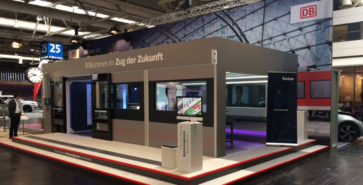 DB Ideenzug auf der CEBIT 2018 mit Hardware vom Partner fonlos