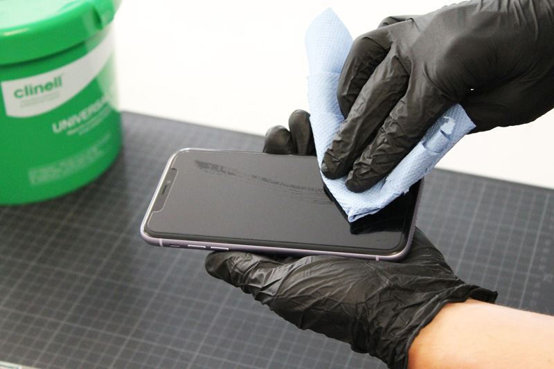 Miet Smartphone Vorderseite trocknen