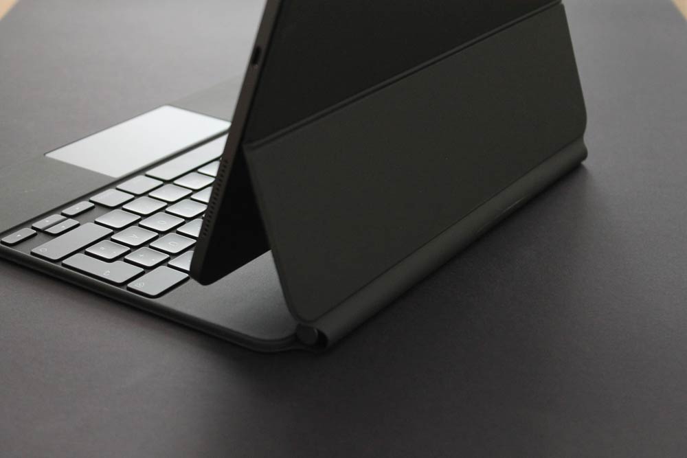 Schwarzes ipad keyboard case Rückseite