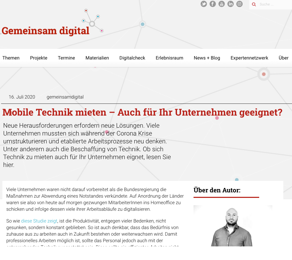 Gemeinsam digital berichtet über fonlos