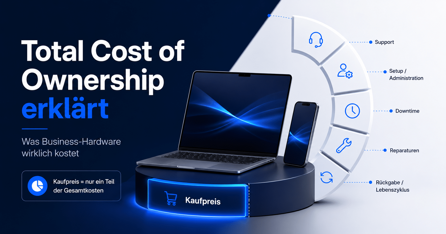 TCO Total Cost of Ownership: Laptop, Tablet und Smartphone im Business-Kostenvergleich